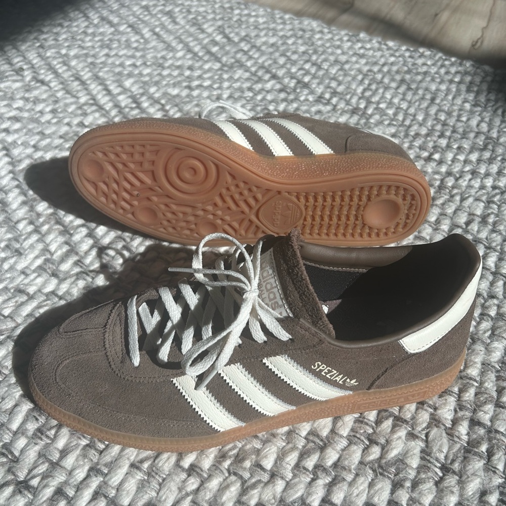 Adidas Spezial Brown and White Sneakers